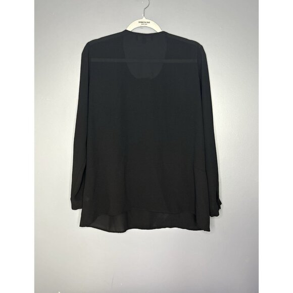 Eloquii Gorgeous Semi Sheer Top Women’s 14 Mother Of Pearl Buttons Lagenlook - Picture 2 of 11